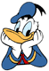 Donald Duck's face