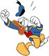 Donald Duck throwing temper tantrum