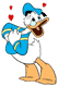 Donald Duck in love