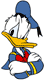 Donald Duck arms crossed