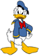 Peeved Donald Duck