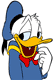 Shy Donald Duck