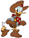 Cowboy Donald Duck