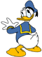 Donald Duck from the back