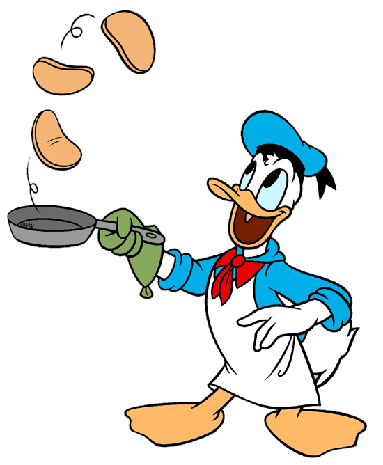 flipping pancakes clipart