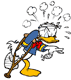 Injured Donald Duck