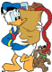Donald Duck, groceries