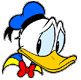 Anxious Donald Duck