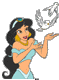 Jasmine releasing doves