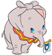 Dumbo with ears attached