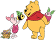 Winnie the Pooh, Piglet exchanging Easter presents