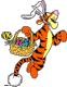 Tigger on an Easter egg hunt