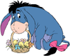 Eeyore with a basket of eggs