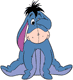 Eeyore covering one eye with his ear