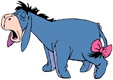 Sleepy Eeyore yawning