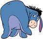 Eeyore looking back at where his tail used to be