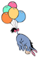 Carried away by balloons