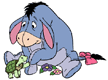 Eeyore greeting a turtle