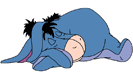 Eeyore sleeping