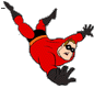 Mr. Incredible falling