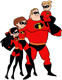 Mr. Incredible, Elastigirl, Violet, Dash