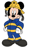 Firefighter Mickey Mouse