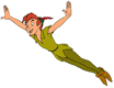 Peter Pan flying