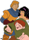 Phoebus, Esmeralda, Quasimodo