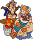 Chip, Dale, Gadget, Monterey Jack