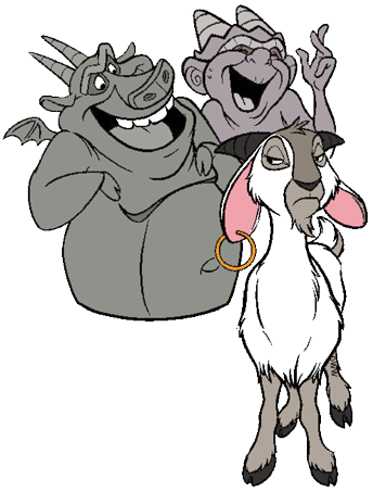 Clopin and Esmeralda The Hunchback of Notre Dame Group Clip Art Disney Clip 