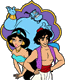 Aladdin, Genie, Jasmine