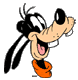 Goofy's smiling face