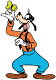 Goofy tipping his hat