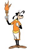 Goofy, Olympic torch