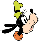 Goofy's puzzled face