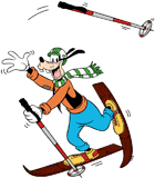 Goofy skiing