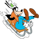 Goofy sledding