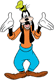 Goofy shrugging