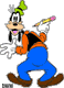 Goofy holding a pencil