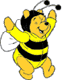 Winnie the Pooh as a bee