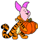 Piglet as Tigger