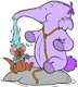 Lumpy pouring water on Roo