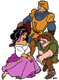 Phoebus, Esmeralda, Quasimodo