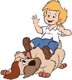 Human Chip with his dog