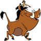 Timon riding Pumbaa