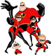 Mr. Incredible, Elastigirl, Violet, Dash