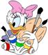 Painter Daisy Duck