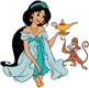 Jasmine, Abu, magic lamp