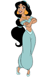 Jasmine smiling with her arms crossed