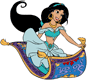 Jasmine on flying carpet